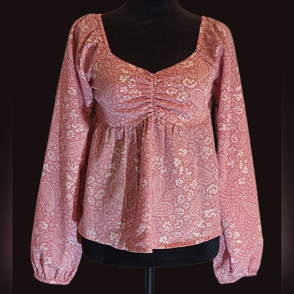 Planet Gold Tops - NWT Planet Gold size S pink top